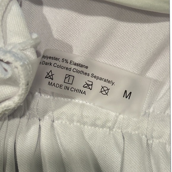 White One Piece Swimsuit Cut‎ Out Criss Cross Backless Size S - Picture 7 of 7